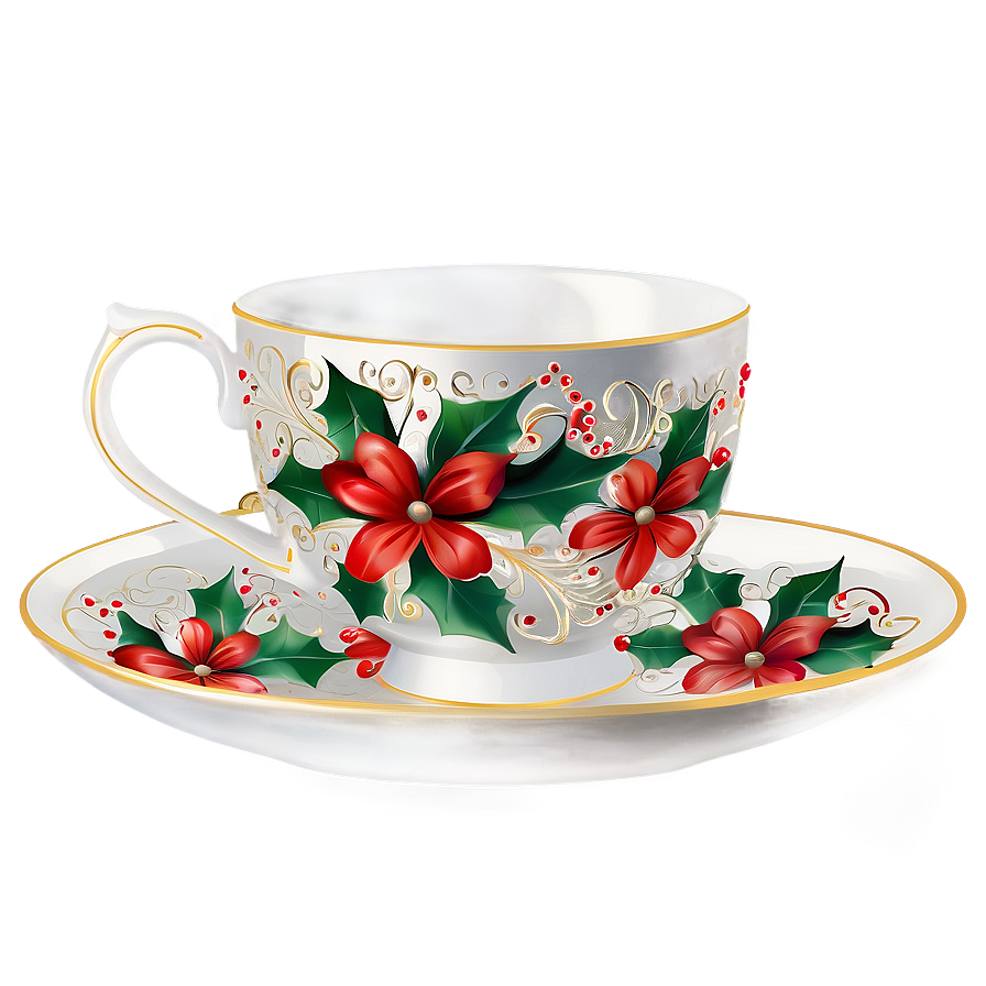 Festive Holiday Tea Cup Png Kse PNG image