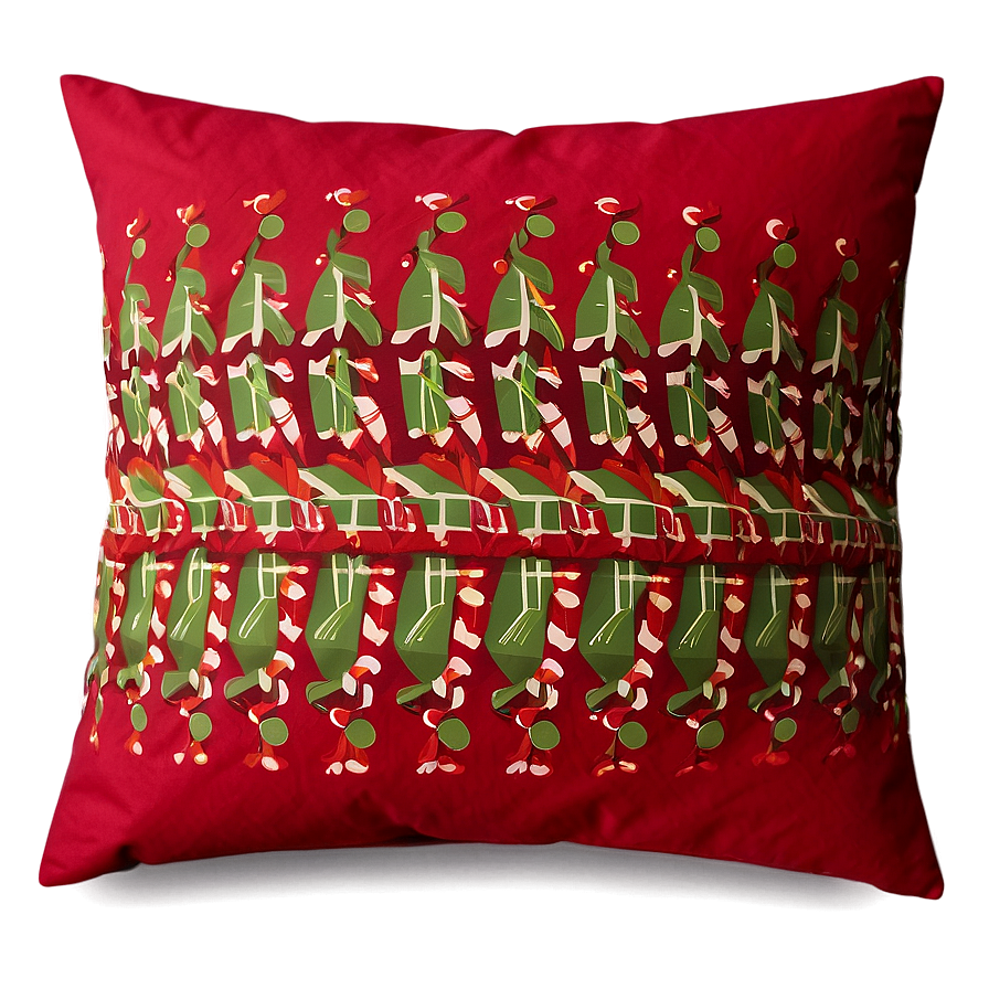 Festive Holiday Throw Pillow Png Bdd PNG image