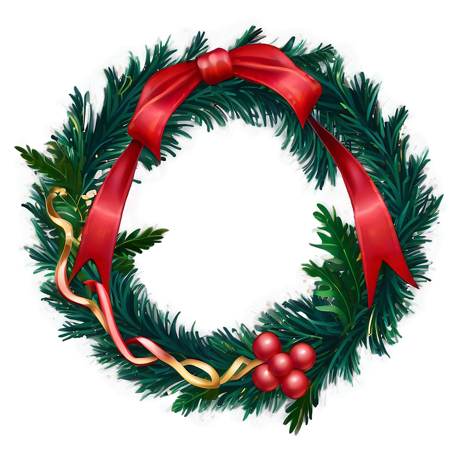 Festive Holiday Wreaths Png Lca PNG image