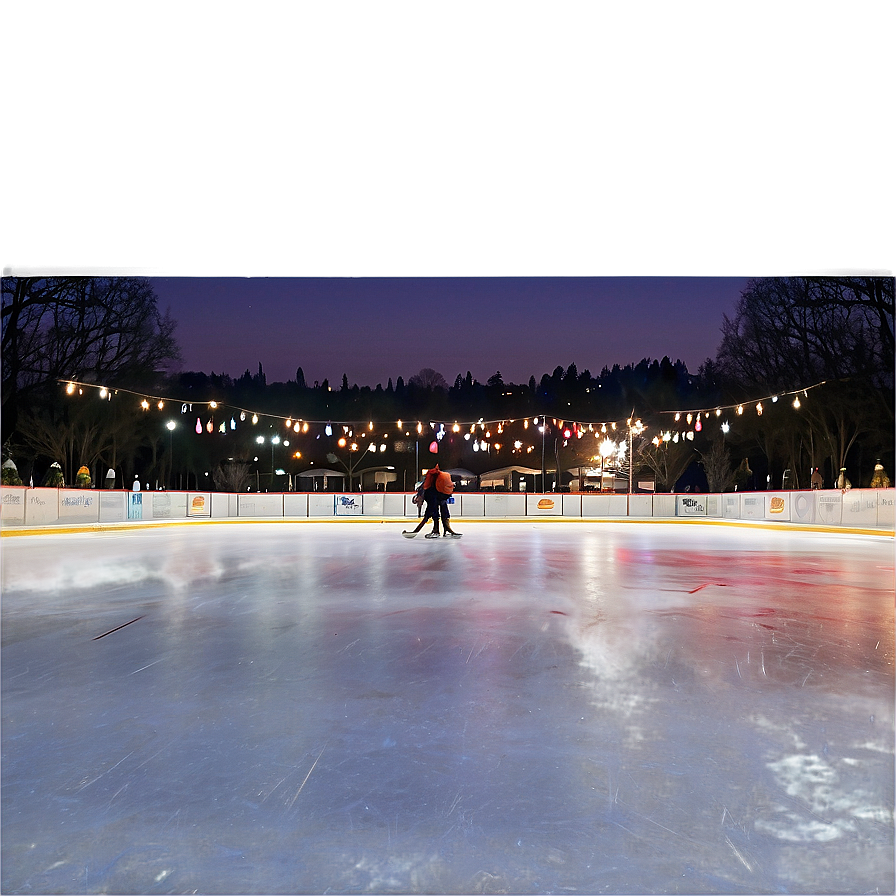 Festive Ice Rink Night Png 80 PNG image