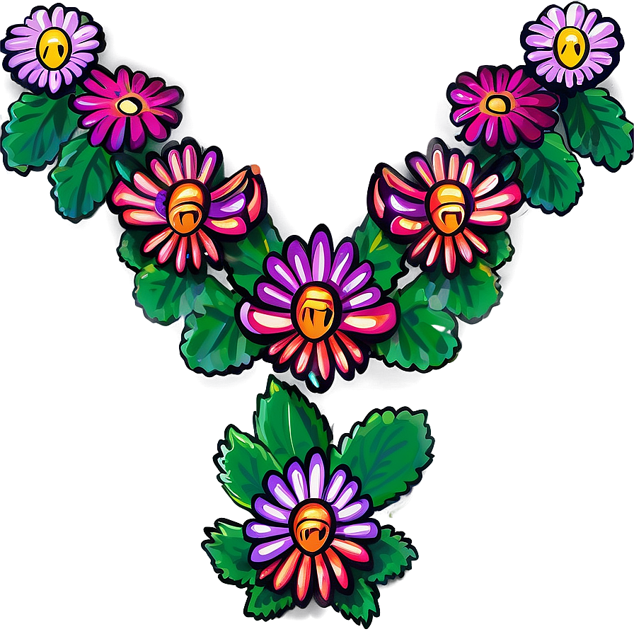 Festive Mexican Flowers Png 06202024 PNG image