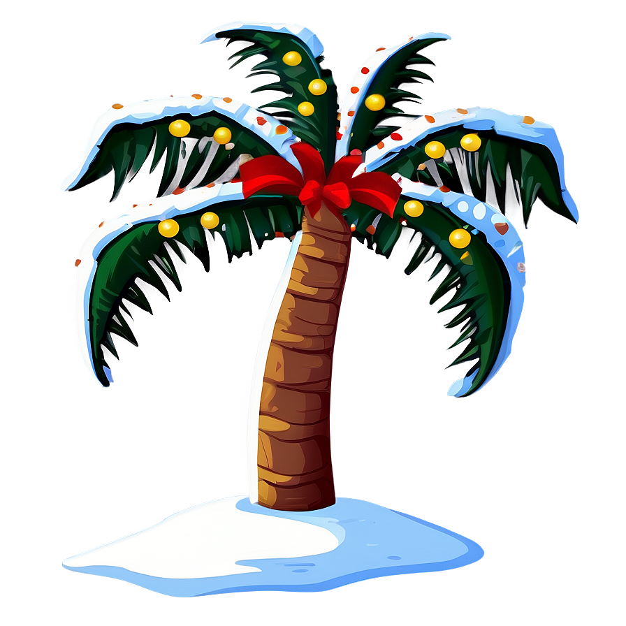 Festive Palm Trees Png 05042024 PNG image