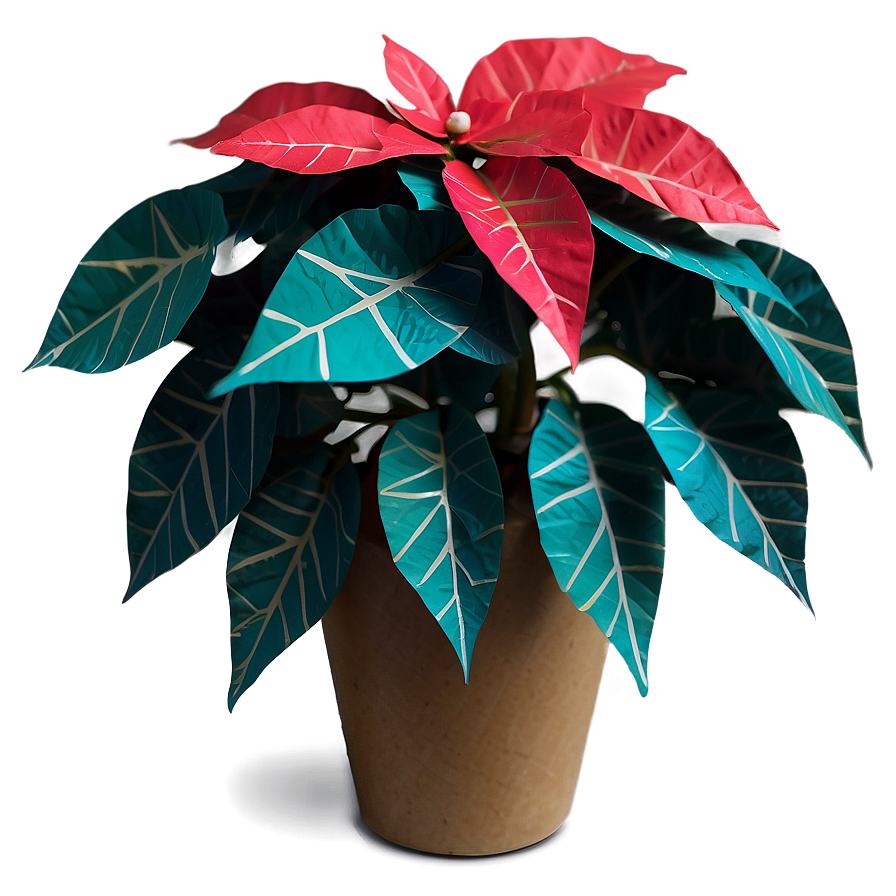 Festive Paper Poinsettia Png 06282024 PNG image