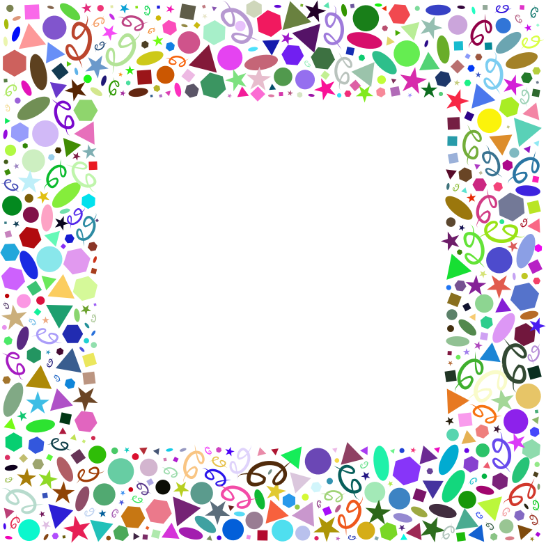 Festive Party Frame Background PNG image