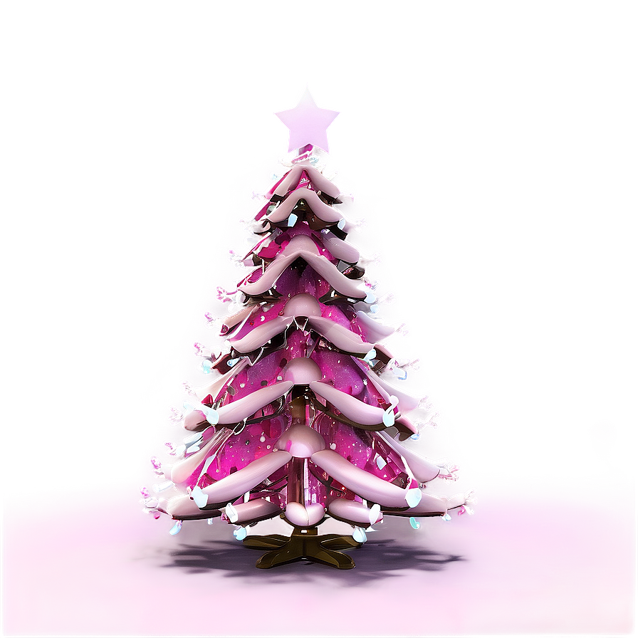 Festive Pink Christmas Tree Png 55 PNG image