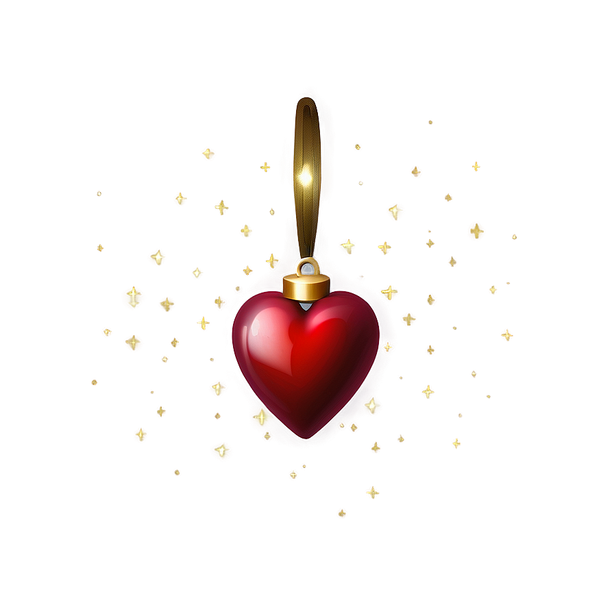 Festive Red Heart Emoji Png 06262024 PNG image