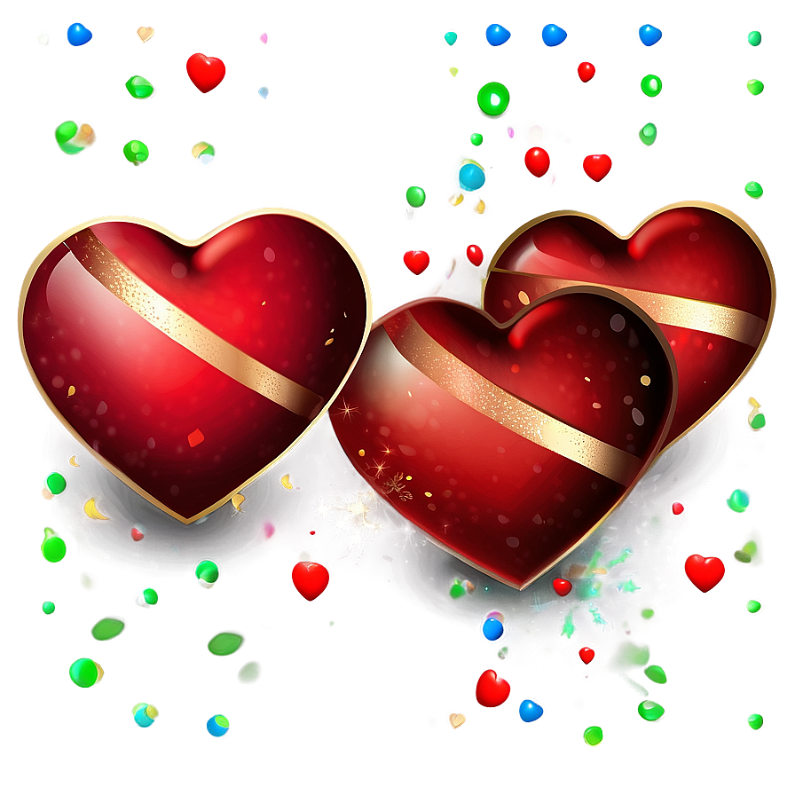 Festive Red Heart Emoji Png 52 PNG image