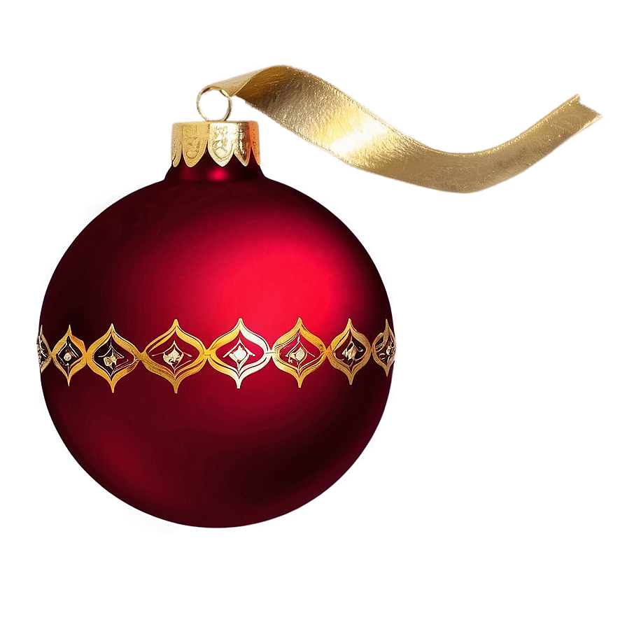 Festive Red Ornament Png Mvd39 PNG image