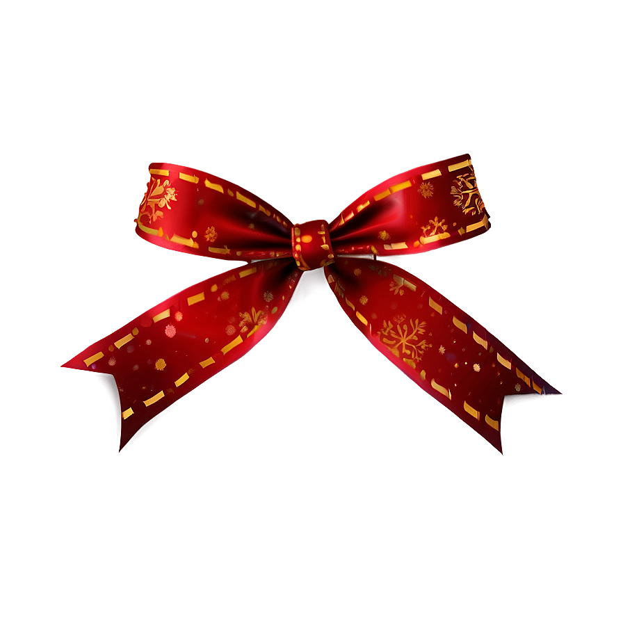 Festive Red Ribbon Png 80 PNG image