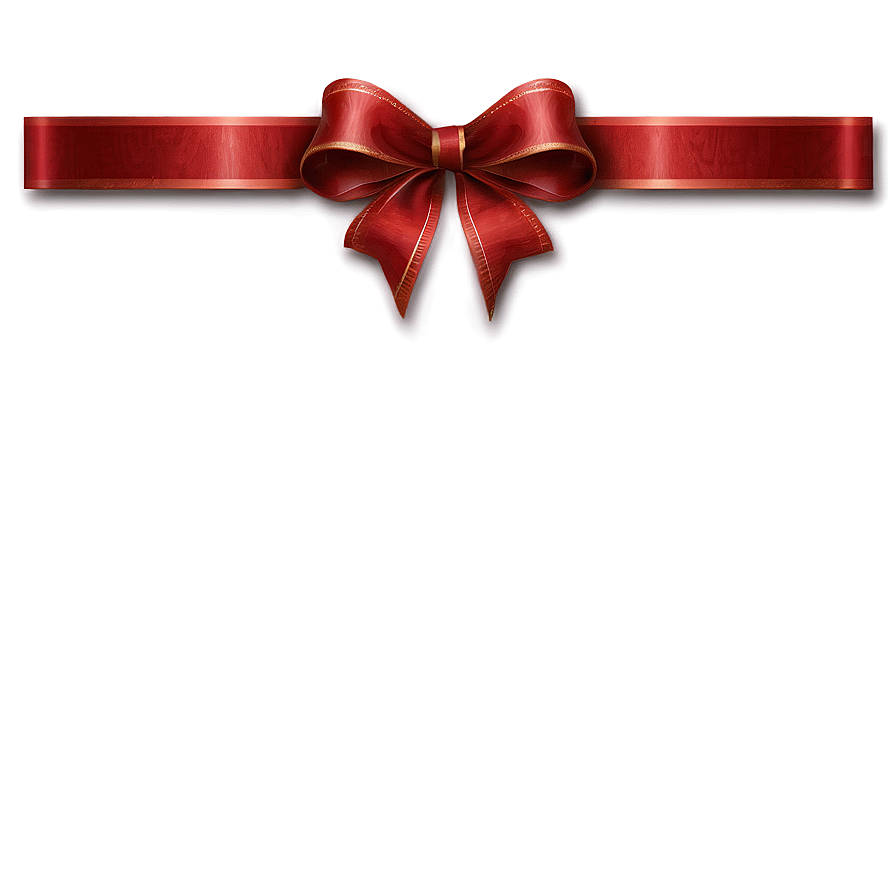 Festive Red Ribbon Png 84 PNG image