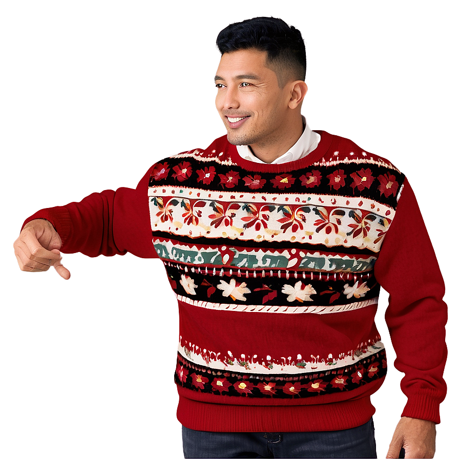 Festive Red Sweater Png Tpv PNG image