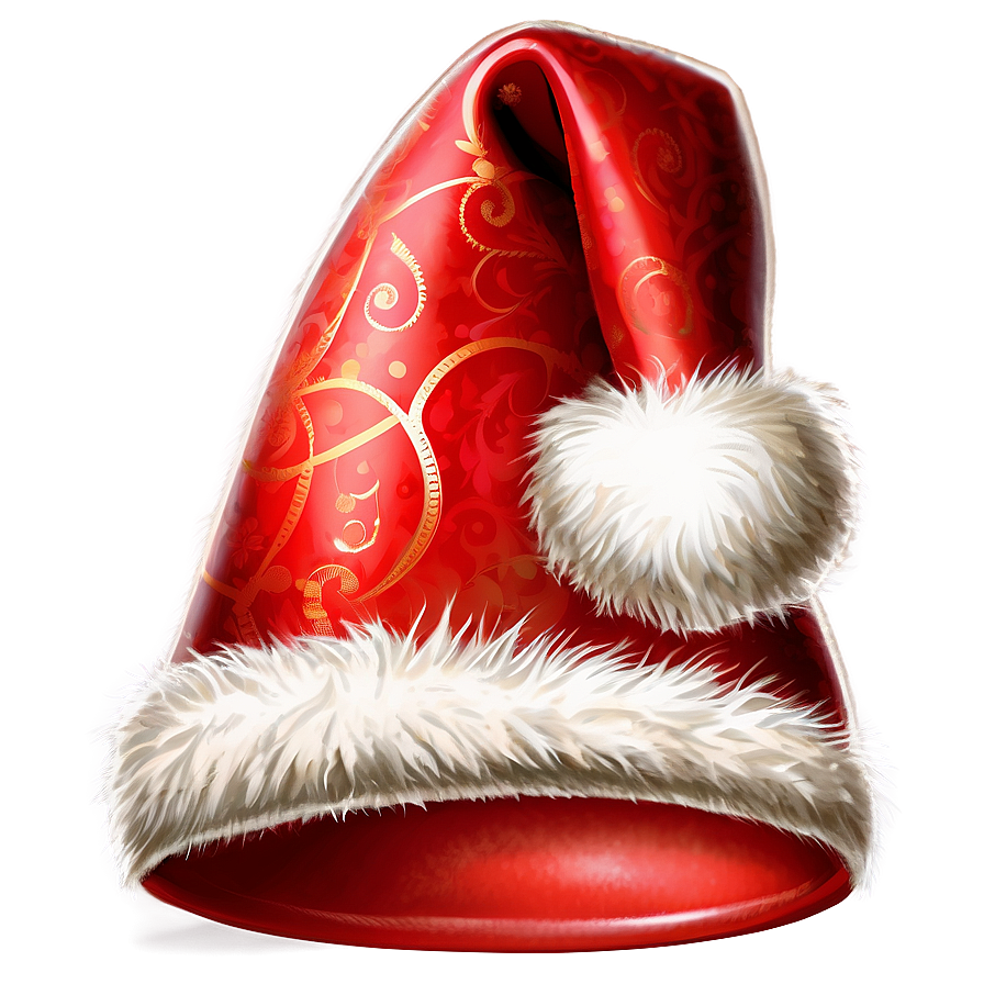 Festive Santa Hat Illustration Png 06262024 PNG image