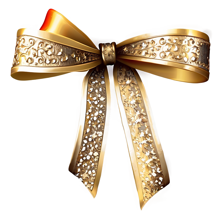 Festive Season Gold Bow Png Isn PNG image