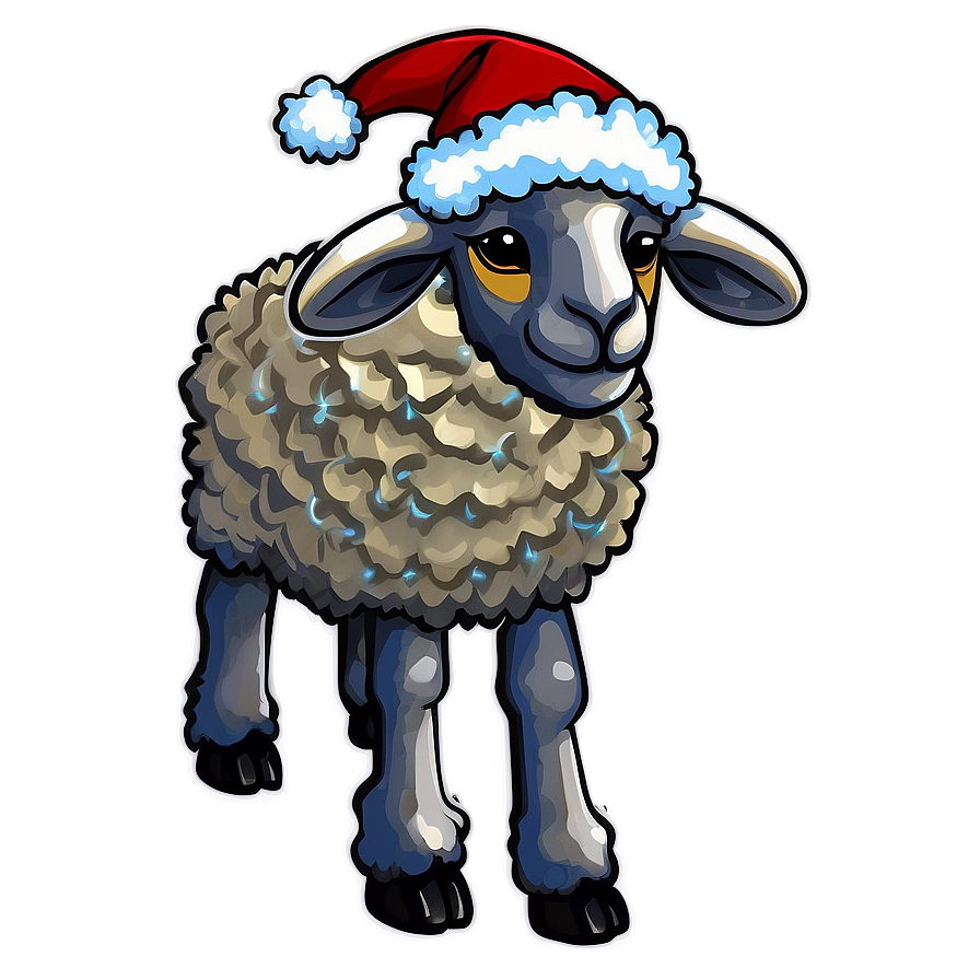 Festive Sheep Png Sad93 PNG image