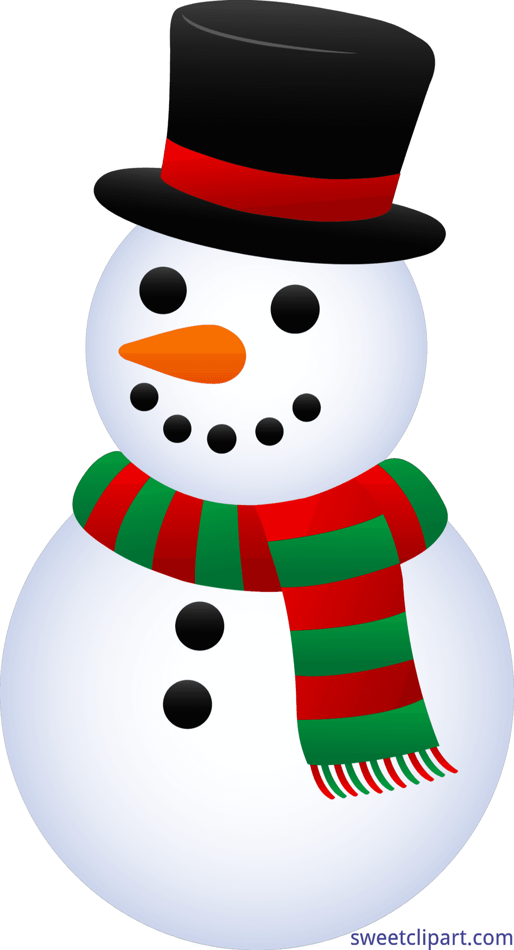 Festive Snowman Clipart PNG image