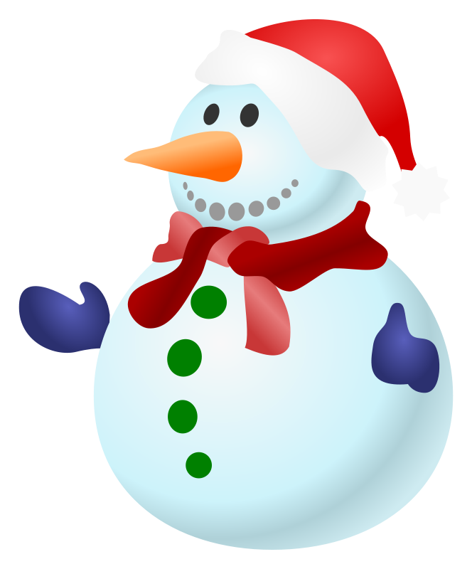 Festive Snowman Illustration PNG image