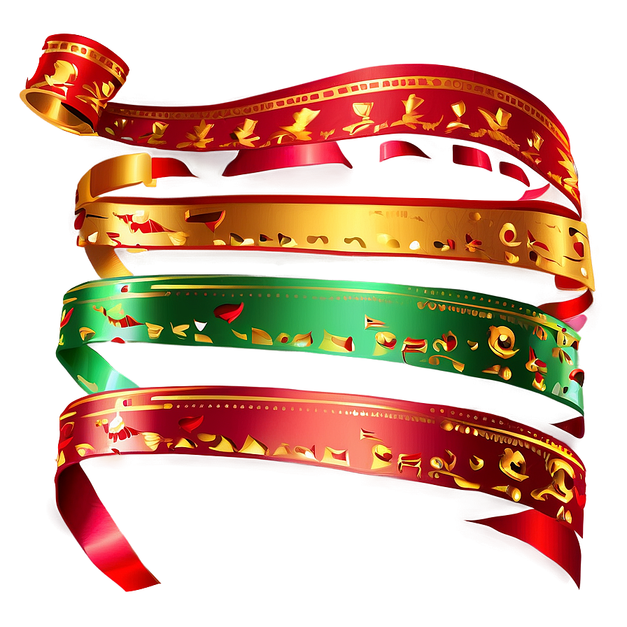 Festive Streamers Decoration Png 26 PNG image