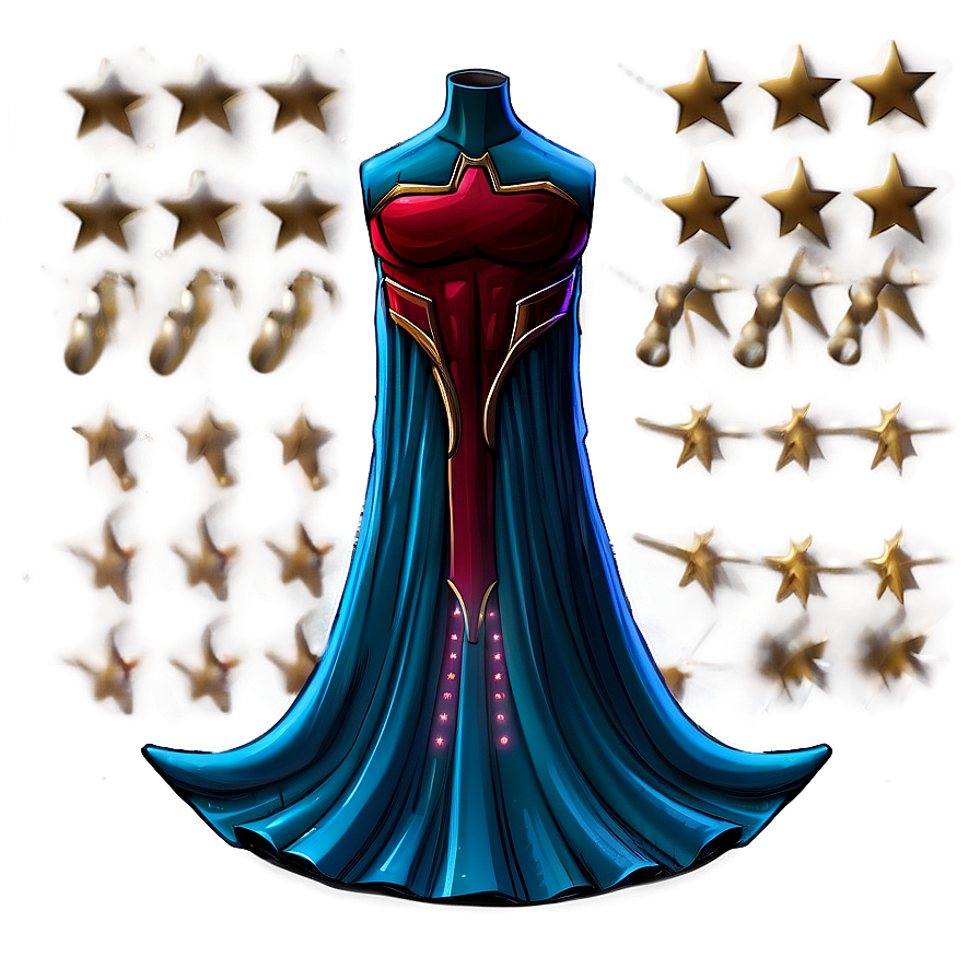 Festive Superhero Cape Decoration Png 06202024 PNG image