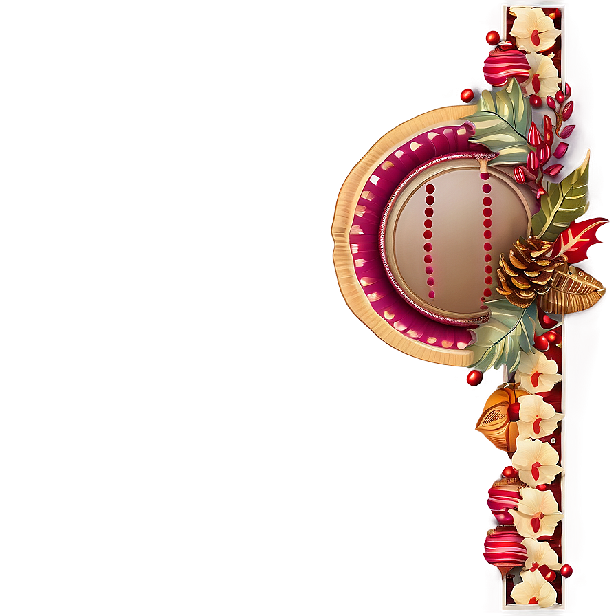 Festive Thanksgiving Border Png Vtb PNG image