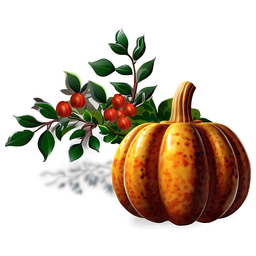 Festive Thanksgiving Pumpkin Png Ghw PNG image