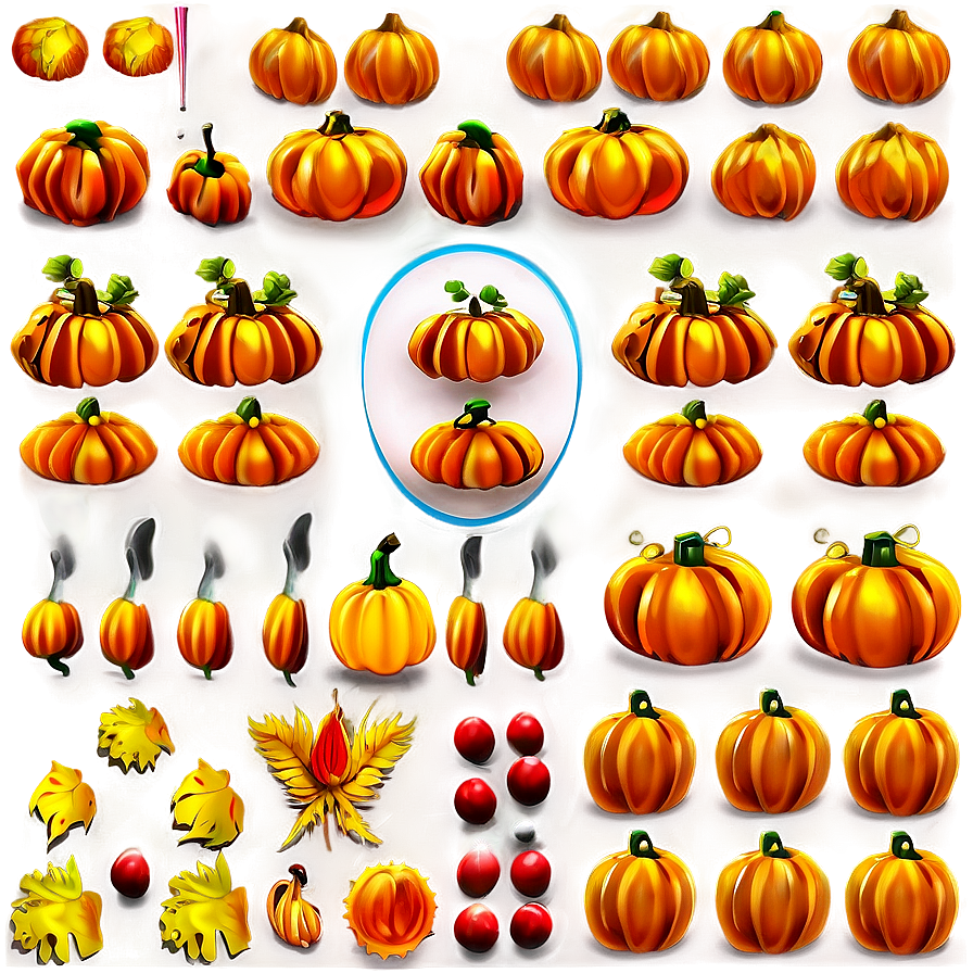 Festive Thanksgiving Pumpkin Png Rcp PNG image
