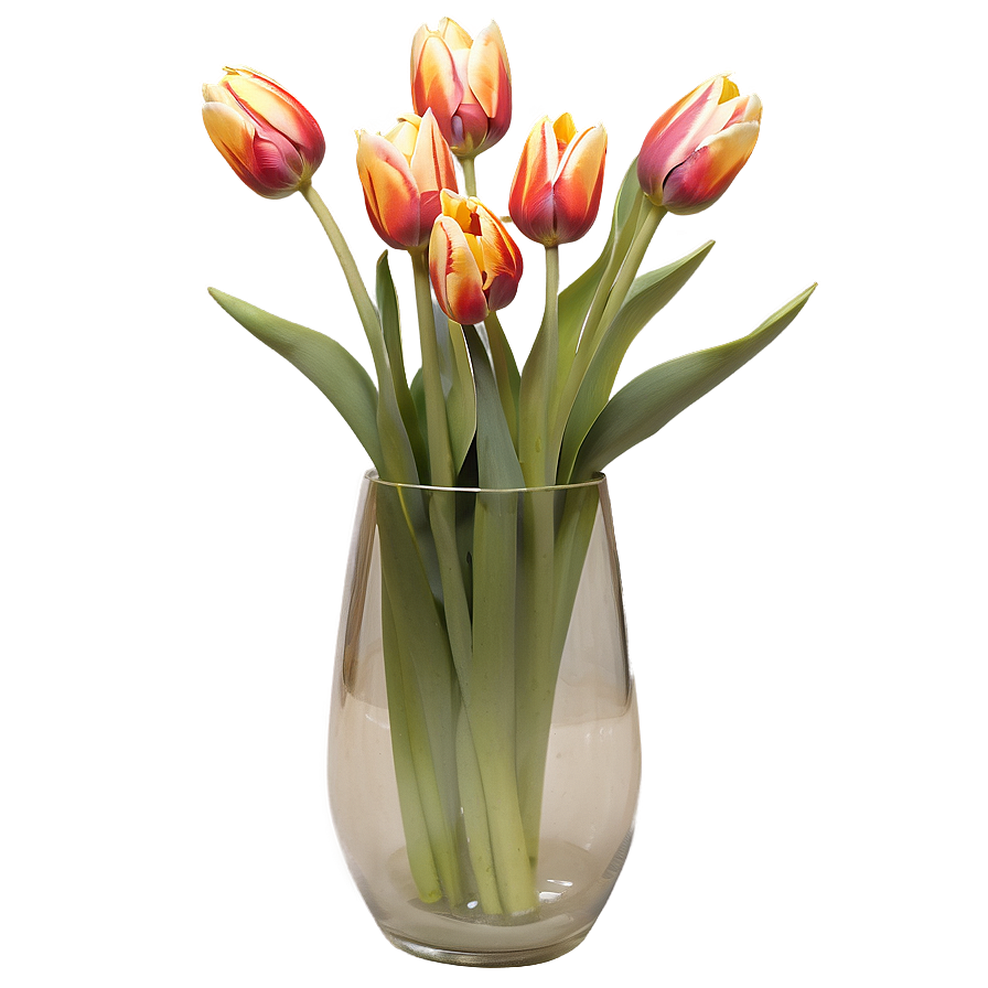 Festive Tulips Arrangement Png 05242024 PNG image