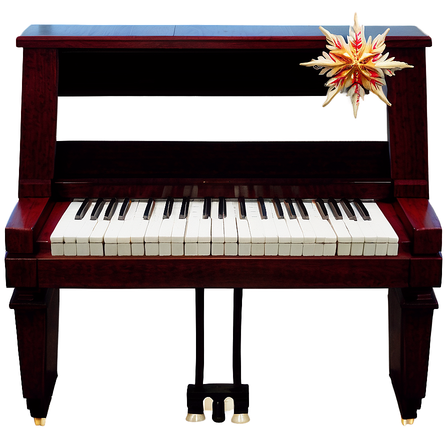 Festive Upright Piano For Holidays Png Bjm50 PNG image