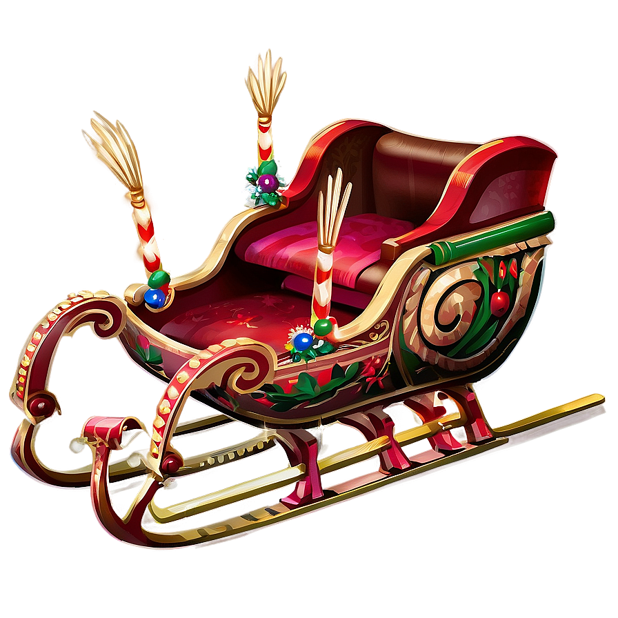 Festive Village Christmas Sleigh Png 90 PNG image