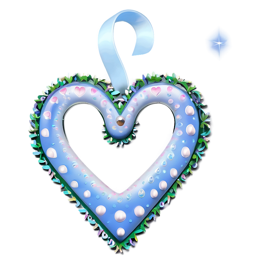 Festive White Hearts Png 74 PNG image