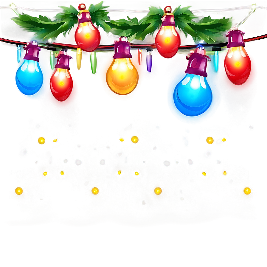 Festoon Cartoon Christmas Lights Png 34 PNG image