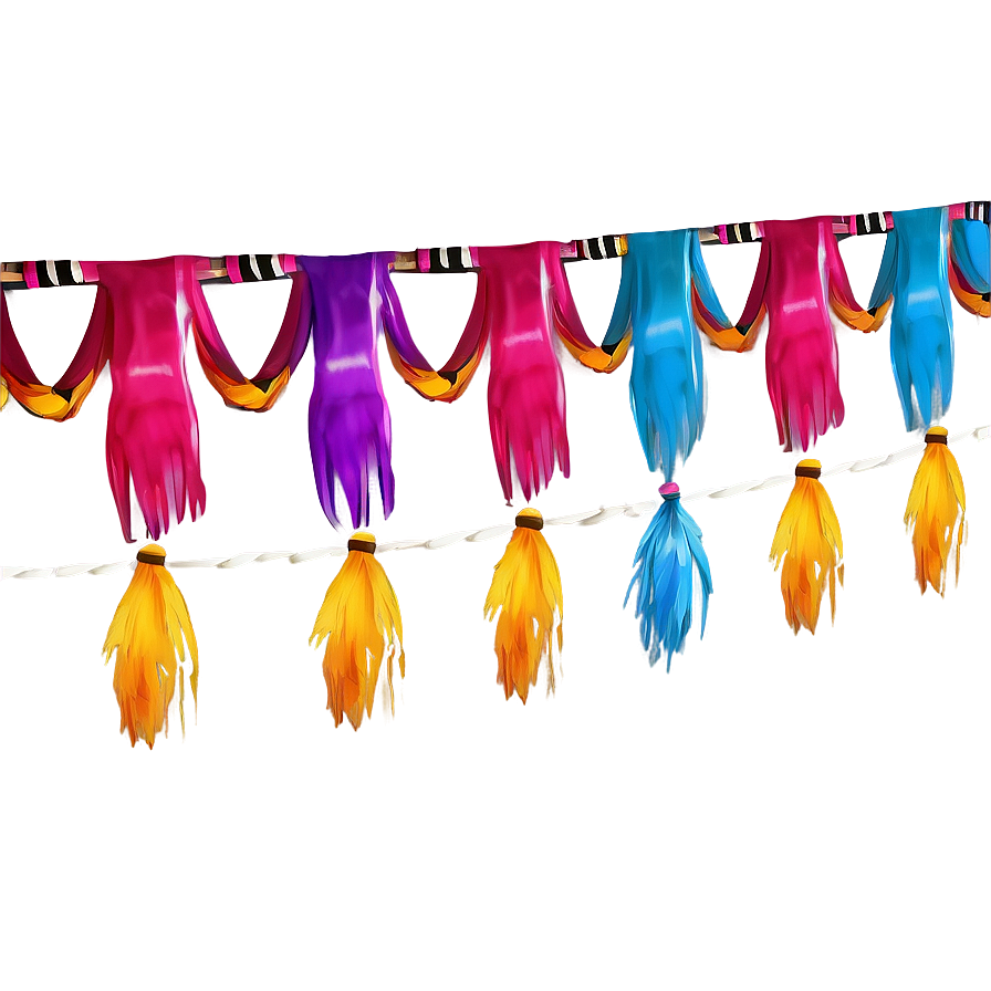 Festoon Party Streamers Png Rqk31 PNG image