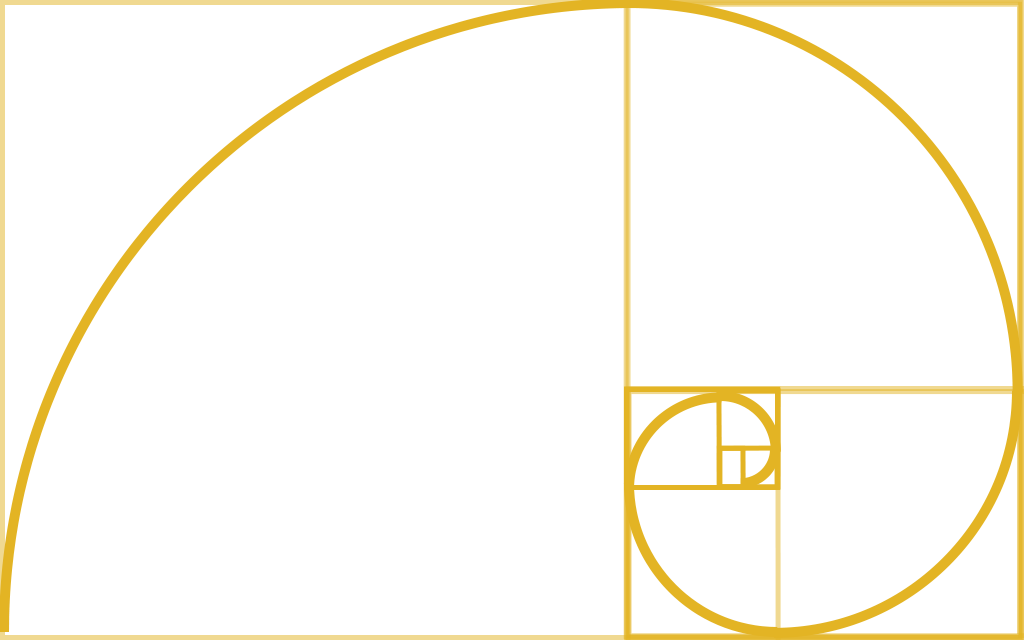 Fibonacci Spiral Graphic PNG image