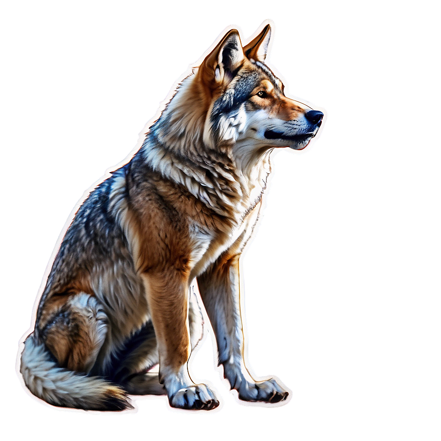 Fierce Alpha Wolf Drawing Png Msp PNG image