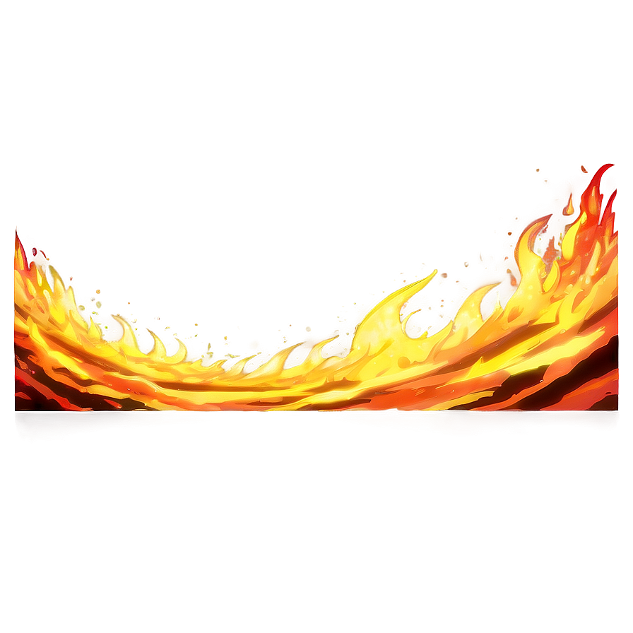 Fierce Anime Fire Wave Png Uql PNG image