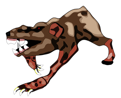 Fierce Cartoon Rat PNG image