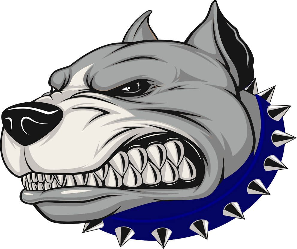 Fierce Dogwith Spiked Collar PNG image