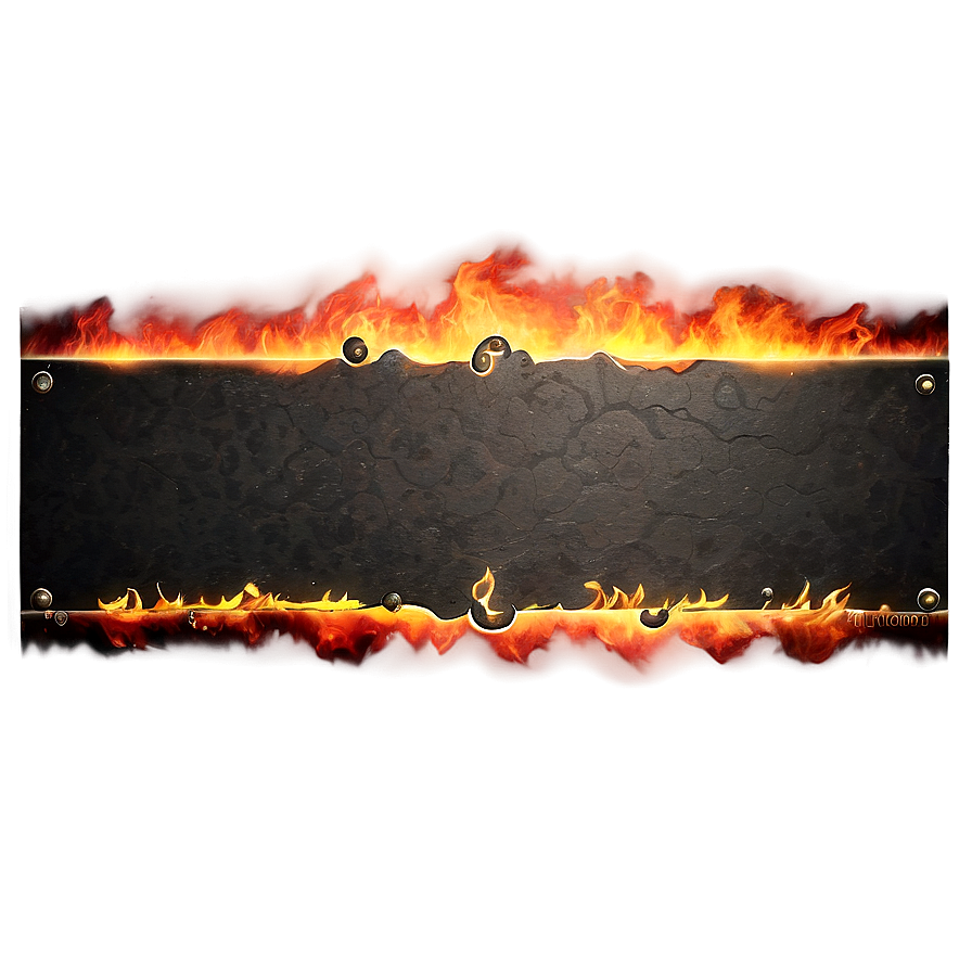 Fierce Fire Border Png 7 PNG image