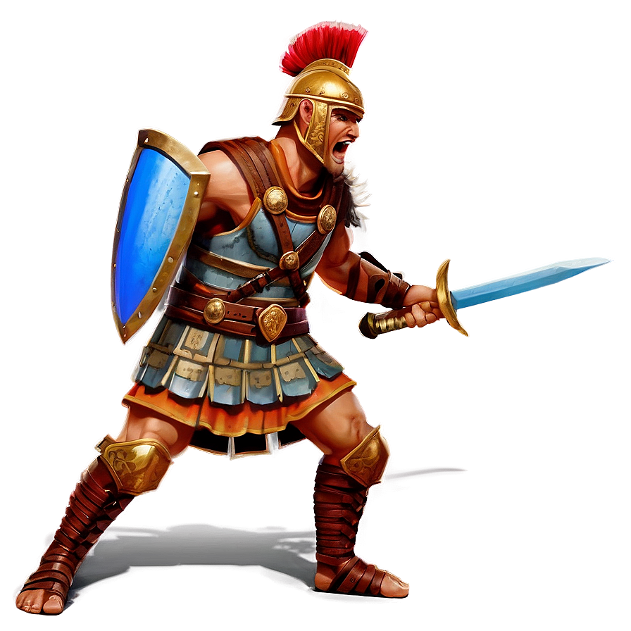 Fierce Gladiator Arena Chase Png Slx47 PNG image