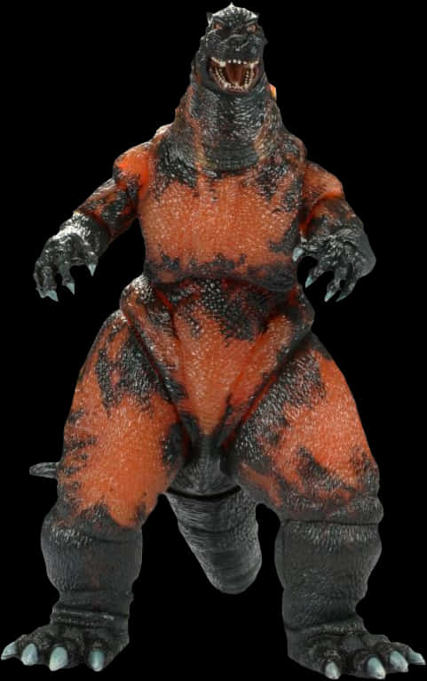 Fierce Godzilla Figure PNG image