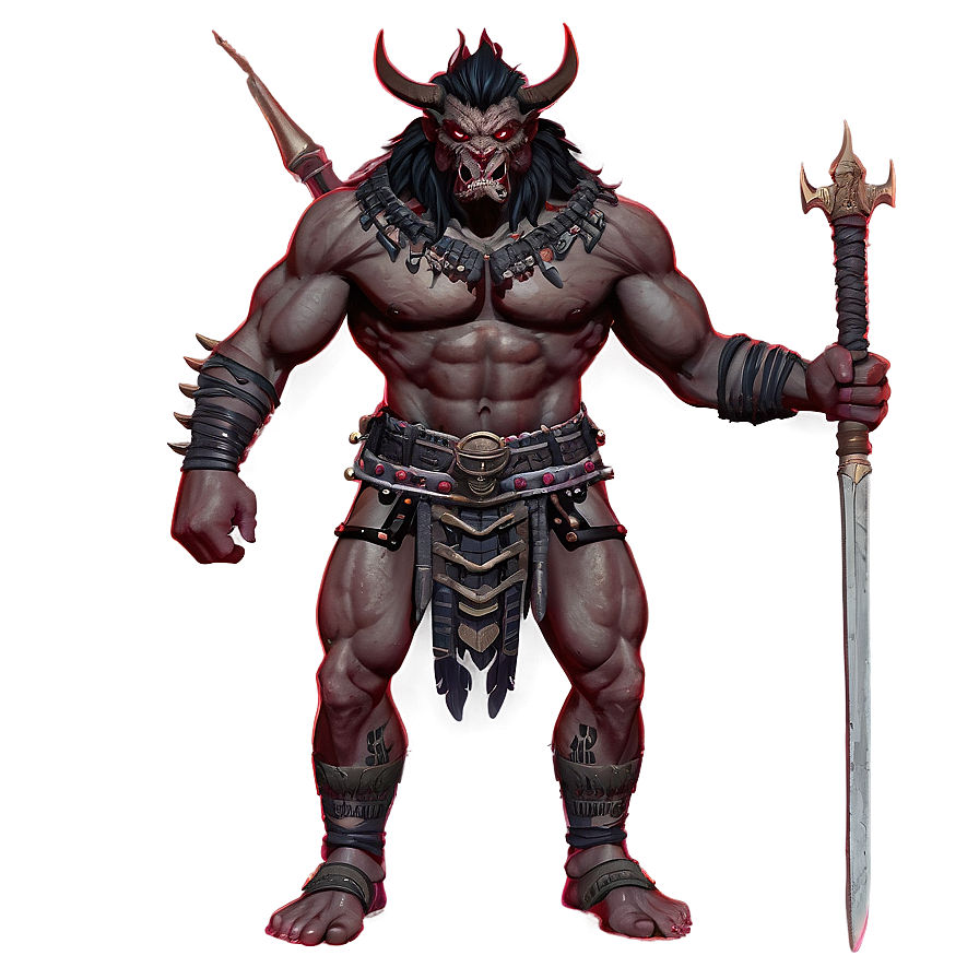 Fierce Oni Warrior Png Roa73 PNG image