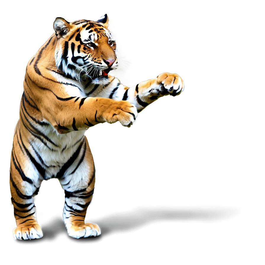 Fierce Tiger Stance Png 05062024 PNG image