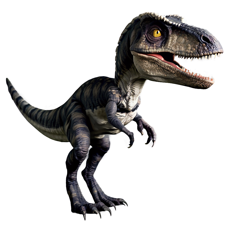 Fierce Velociraptor Artwork Png Rah PNG image