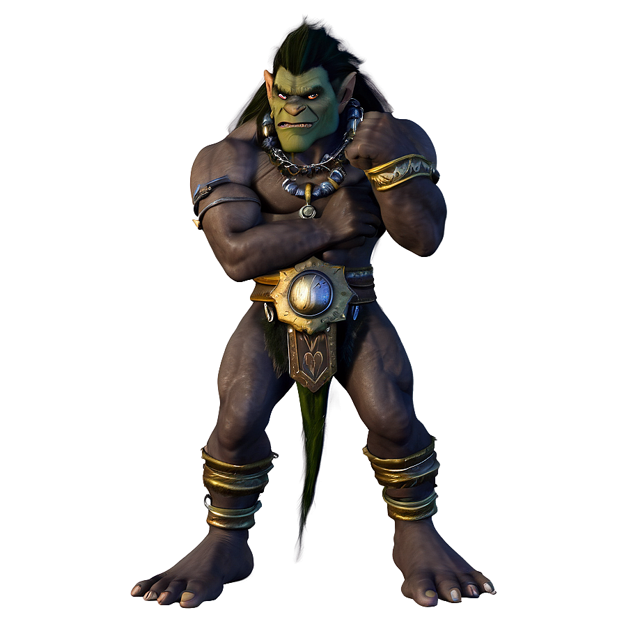 Fierce Warrior Troll Png 05232024 PNG image