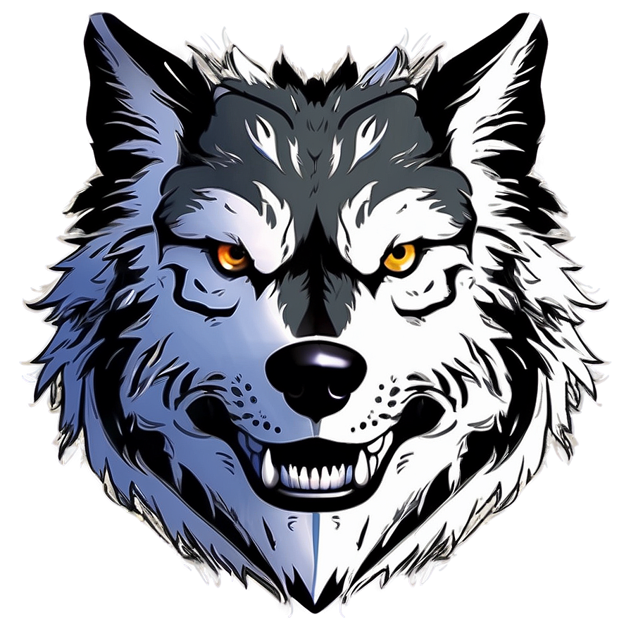 Fierce Wolf Face Emblem Png Ltp82 PNG image