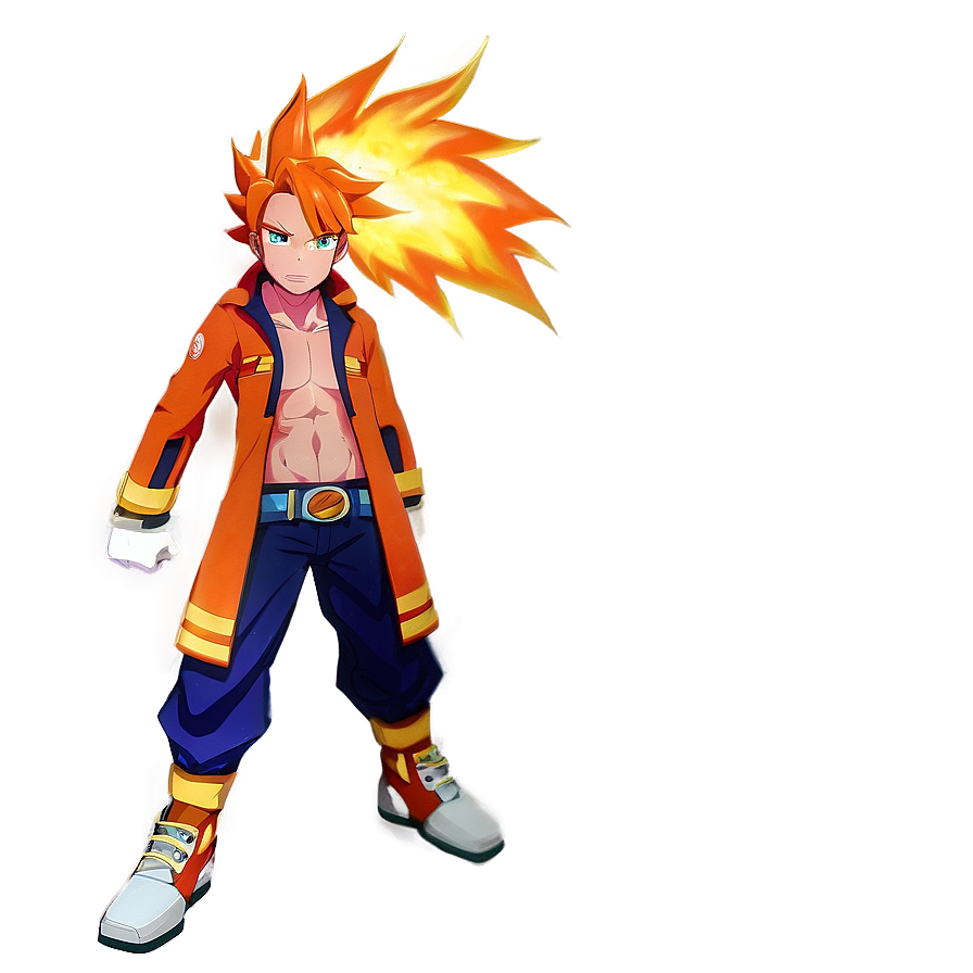 Fiery Anime Blaze Png 06252024 PNG image