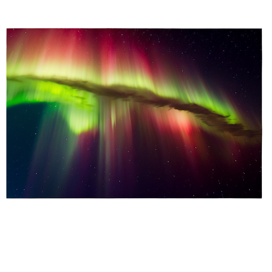 Fiery Aurora Borealis Sky Png Fro81 PNG image