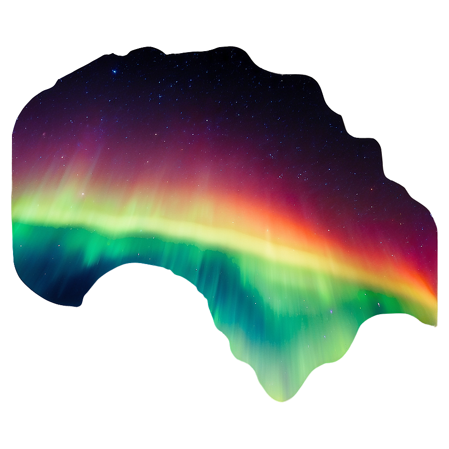 Fiery Aurora Borealis Sky Png Gxc PNG image