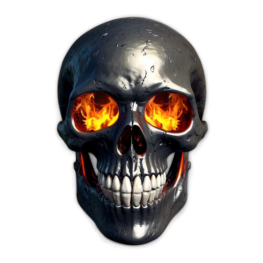 Fiery Blaze Skull Png Twg PNG image