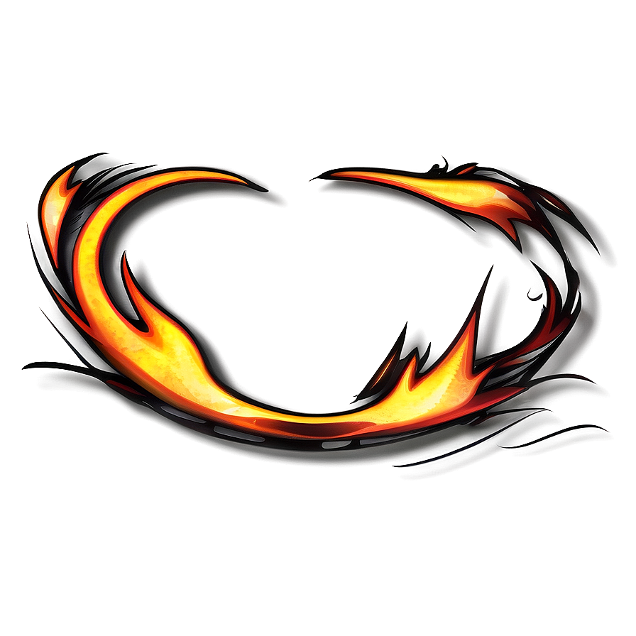 Fiery Border Design Png 06262024 PNG image