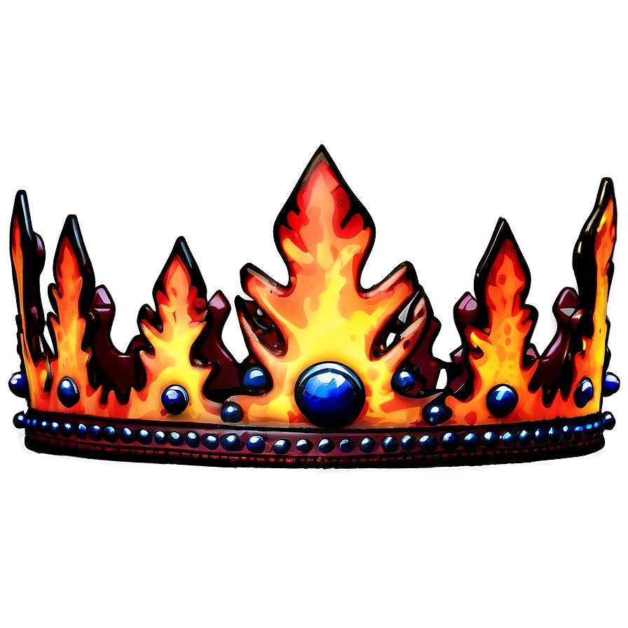 Fiery Crown Graphic Png 20 PNG image